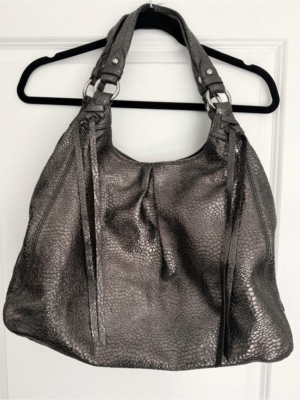 Coach SoHo large hobo bag. Gun metal gray
